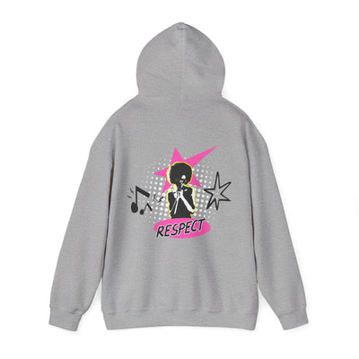 Respect Unisex Hooded Sweatshirt, Streetwear Hoodie