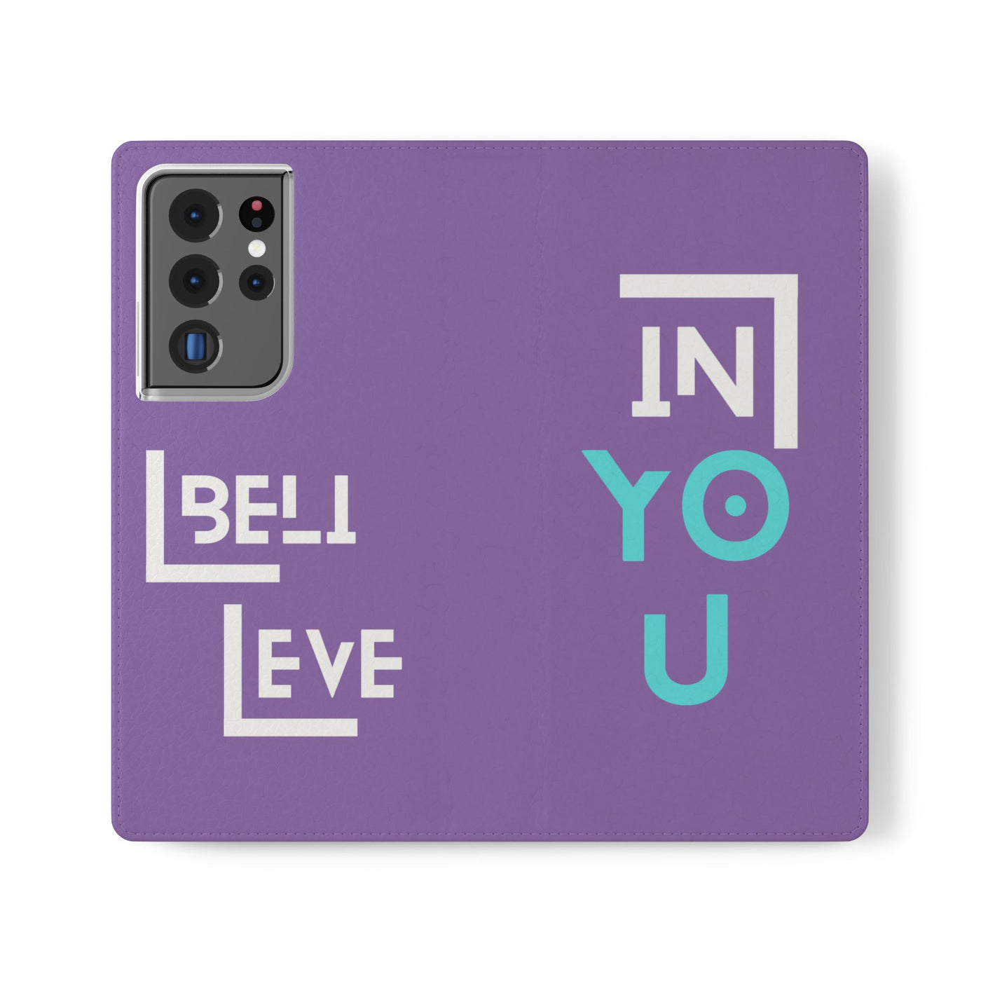 Handyhülle - inspirational Flip Case - 'Believe in You' Phone Cover