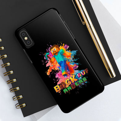 Minecraft Inspired Tough Phone Case - Handyhülle  "Bock auf anders" Colorful Gamer Design