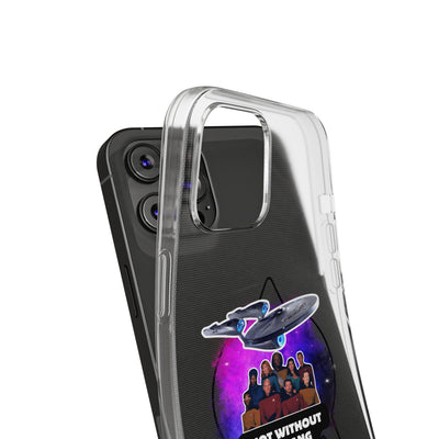 Galaxy-Inspired Soft Phone Case - Not Without My Gang, Star Trek Lovers Handyhülle