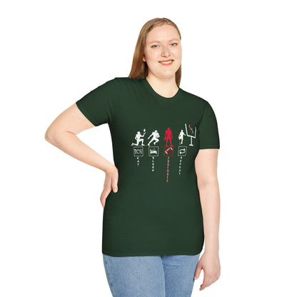 Football Life Unisex T-Shirt - Eat, Sleep, Football, Repeat
