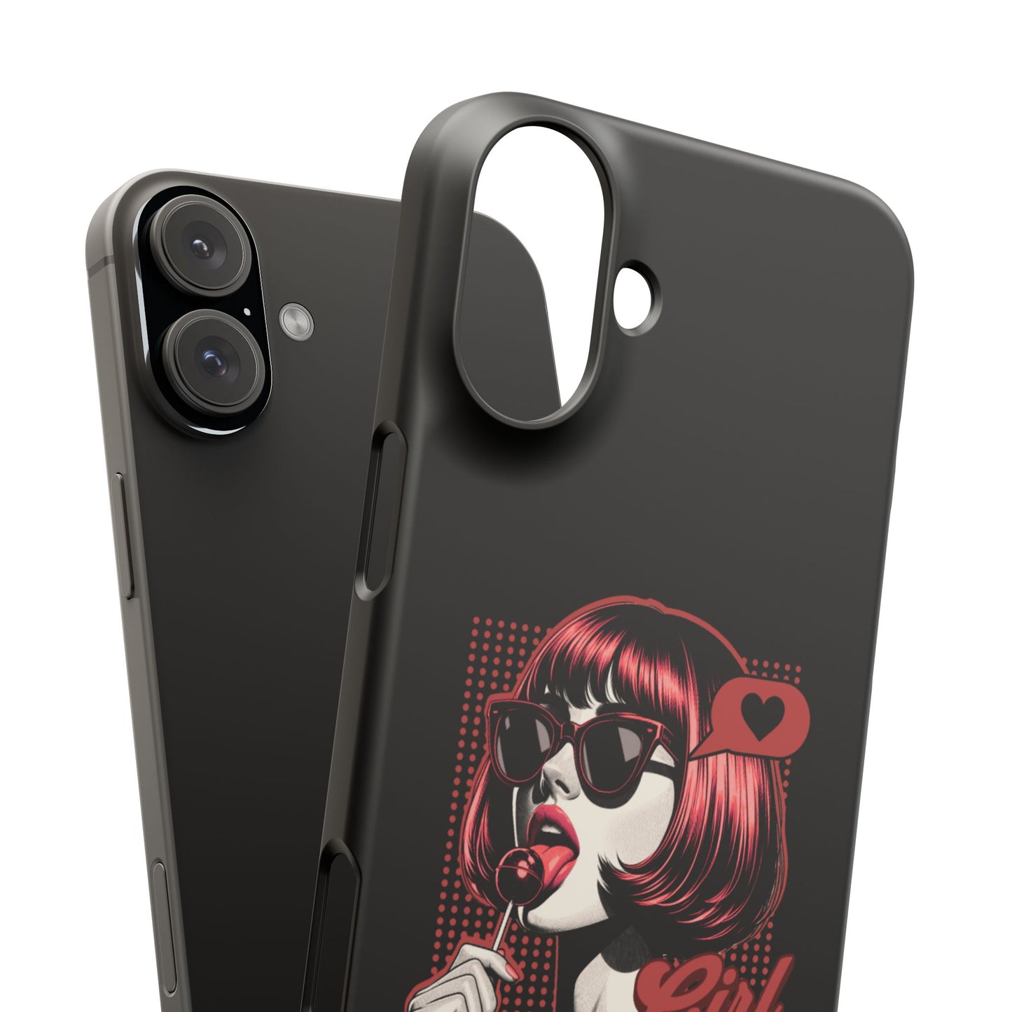 Retro Girl Snap Case Handyhülle