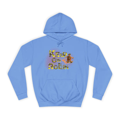 'Keep On Rollin' Design Unisex College Hoodie Flintstones Feuerstein