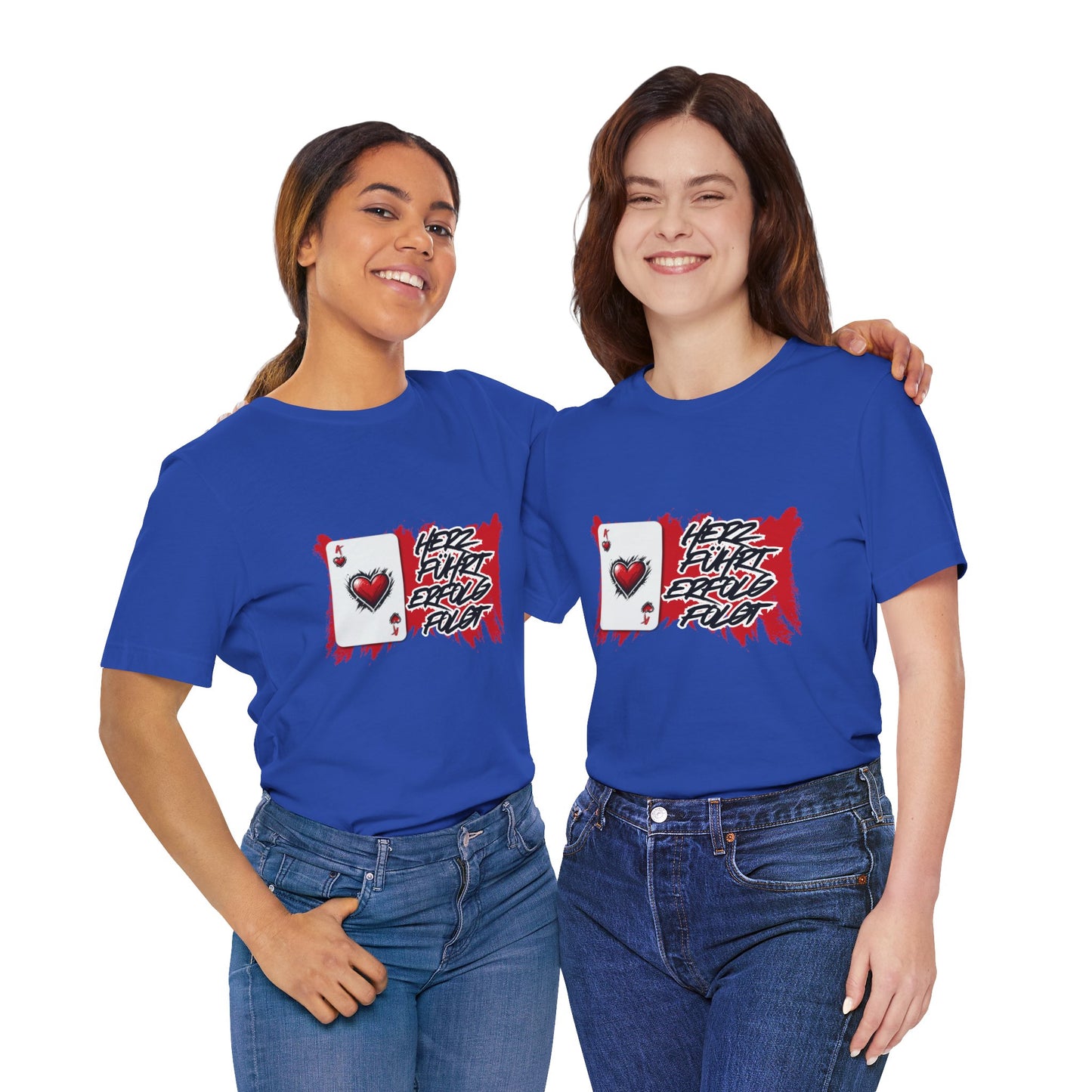 Herz führt Erfolg folgt- T shirt