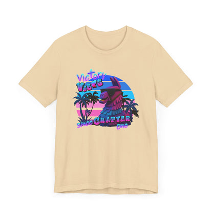 Retro Fortnite Vibe Unisex Short Sleeve Tee - 'Victory' Chapter One Graphic