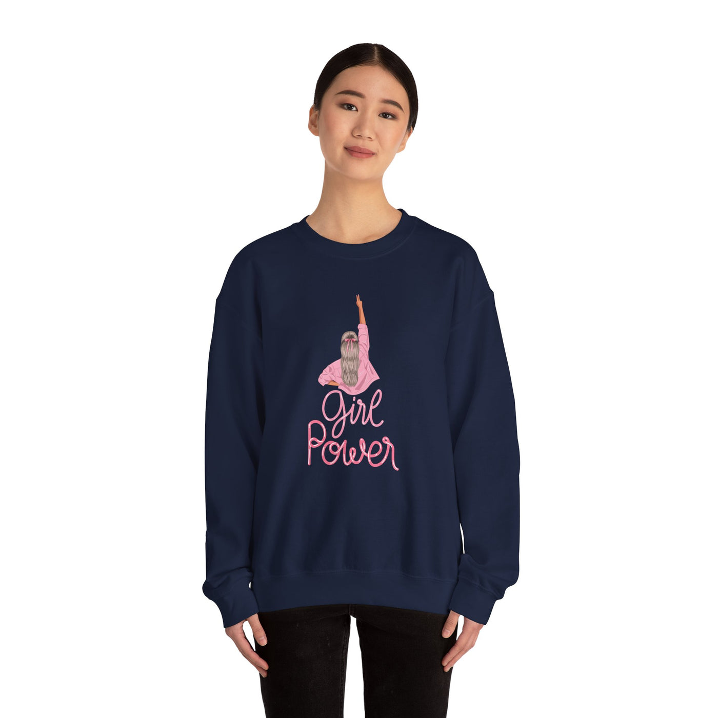 Girl Power Unisex Crewneck Sweatshirt,