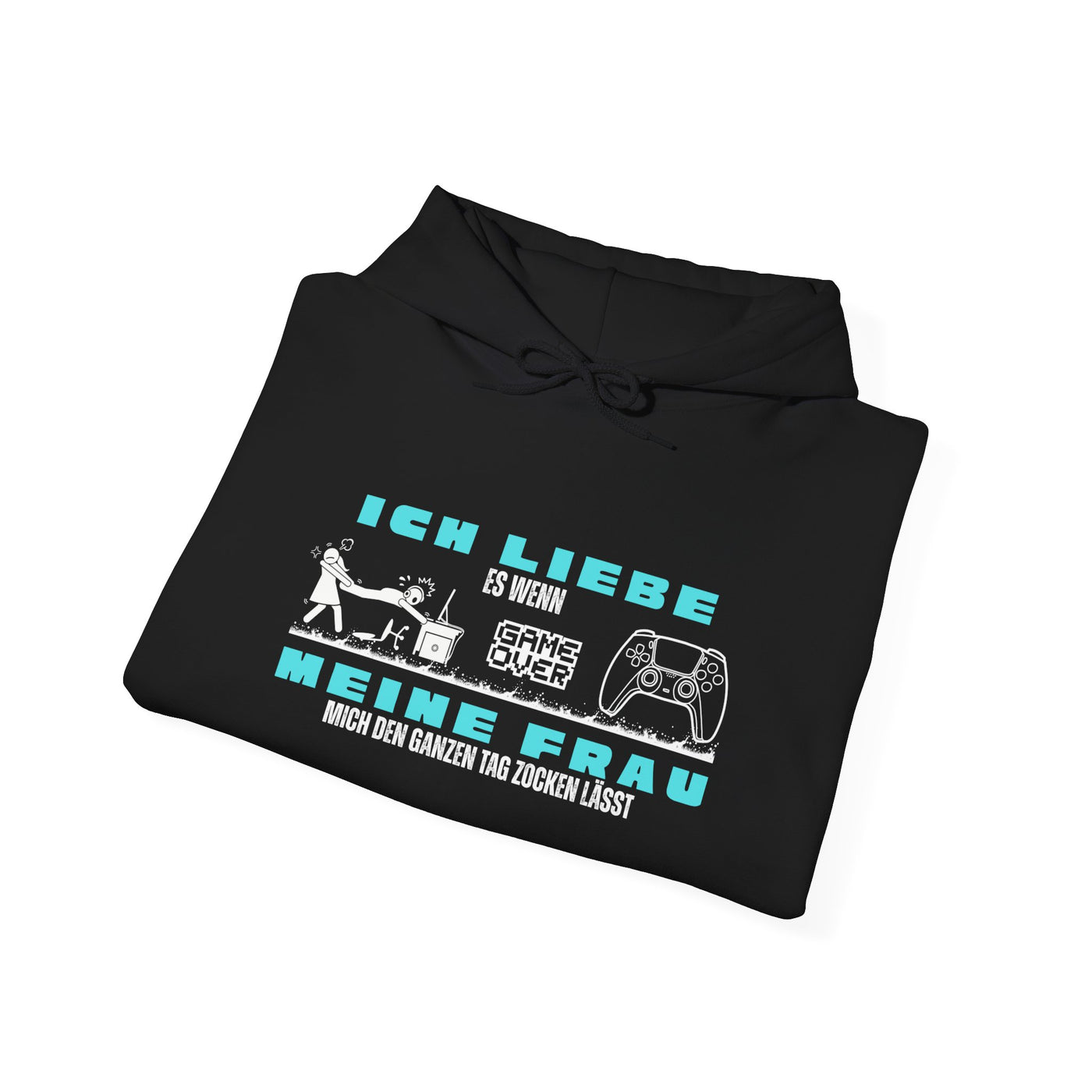 Gaming Love Unisex Hooded Sweatshirt - "Ich Liebe Es Wenn Meine Frau"