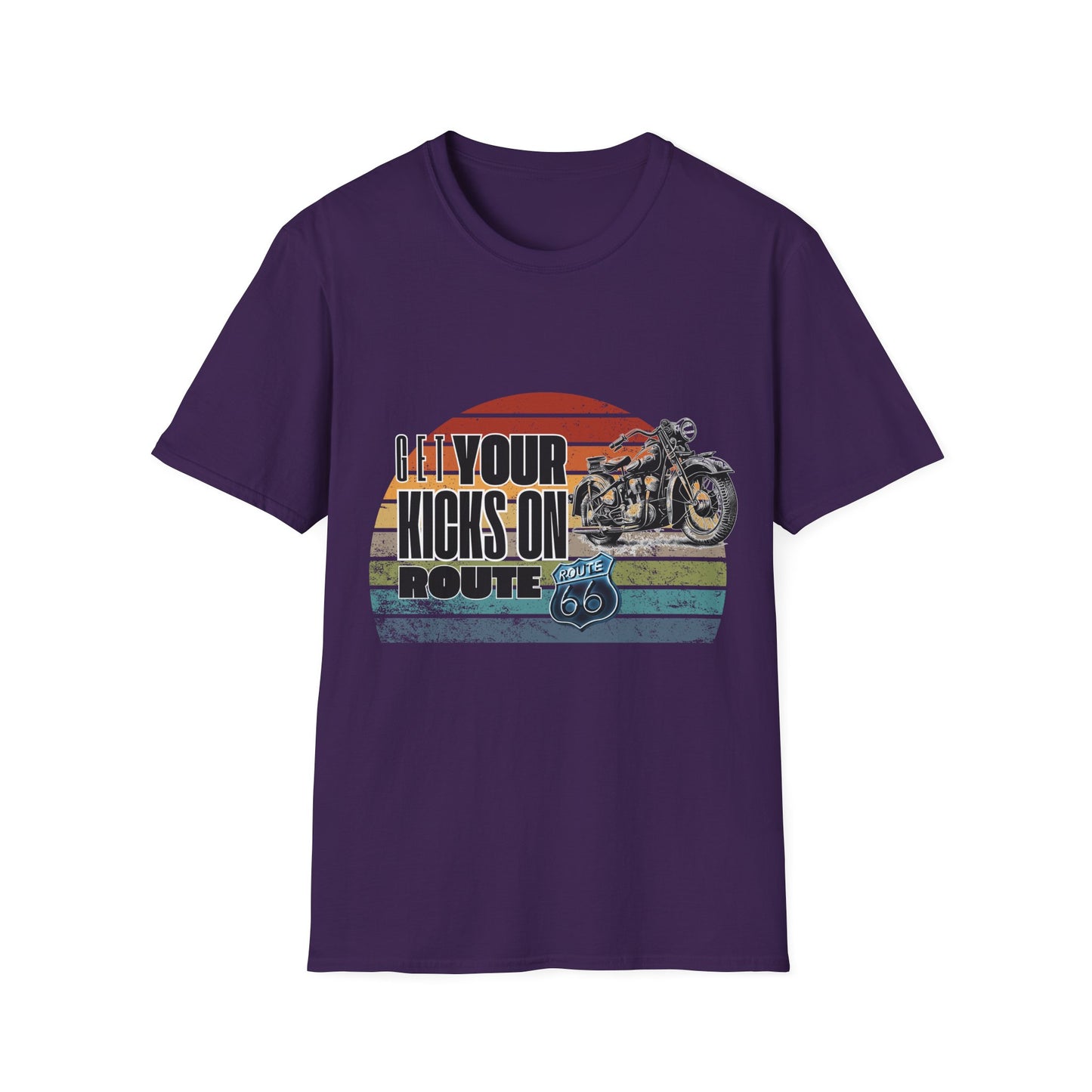 Retro Motorcycle Adventure Hoodie - 'Get Your Kicks On Route 66'