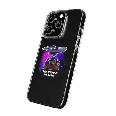 Galaxy-Inspired Soft Phone Case - Not Without My Gang, Star Trek Lovers Handyhülle