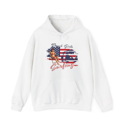 Beach Girls Surfing USA Hoodie