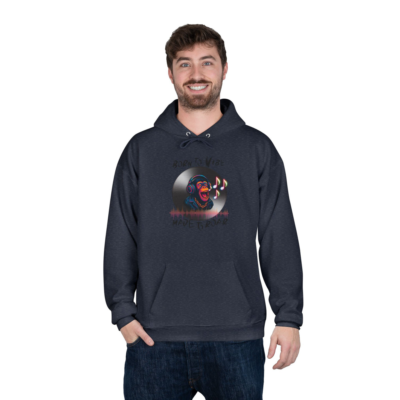Born to Vibe Hoodie - cool monkey design / Monkey