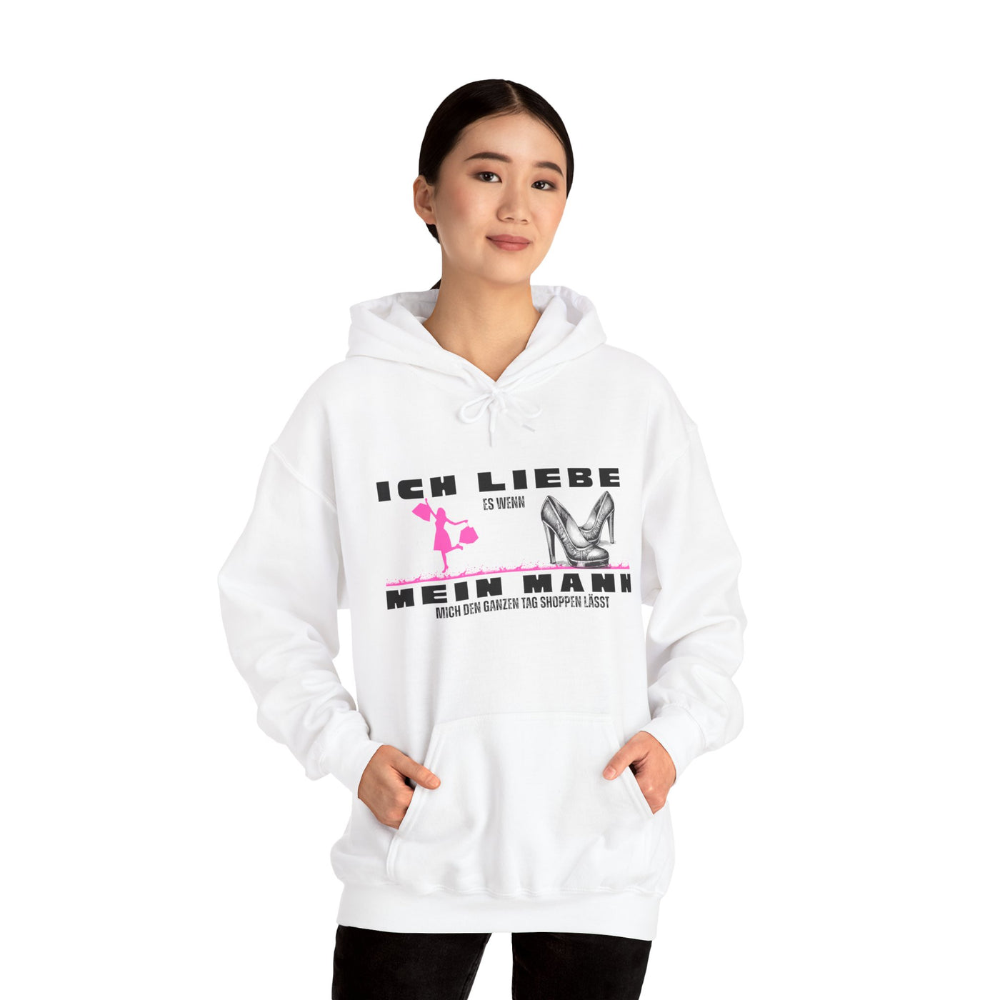 I Love Shopping Unisex Heavy Blend™ Hooded Sweatshirt 