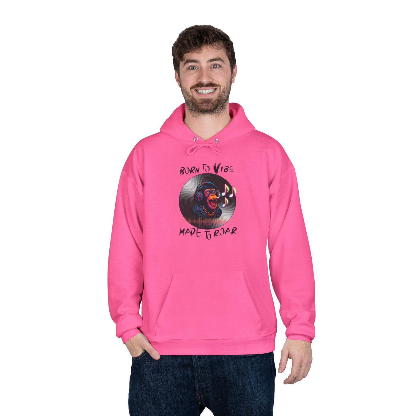 Born to Vibe Hoodie - cool monkey design / Monkey