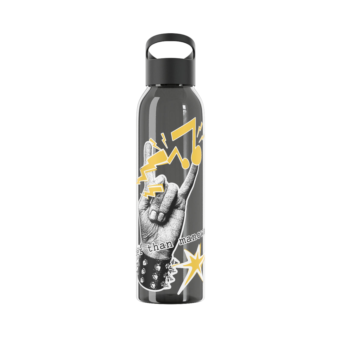 Rock 'n' Roll Water Bottle, louder than manowar