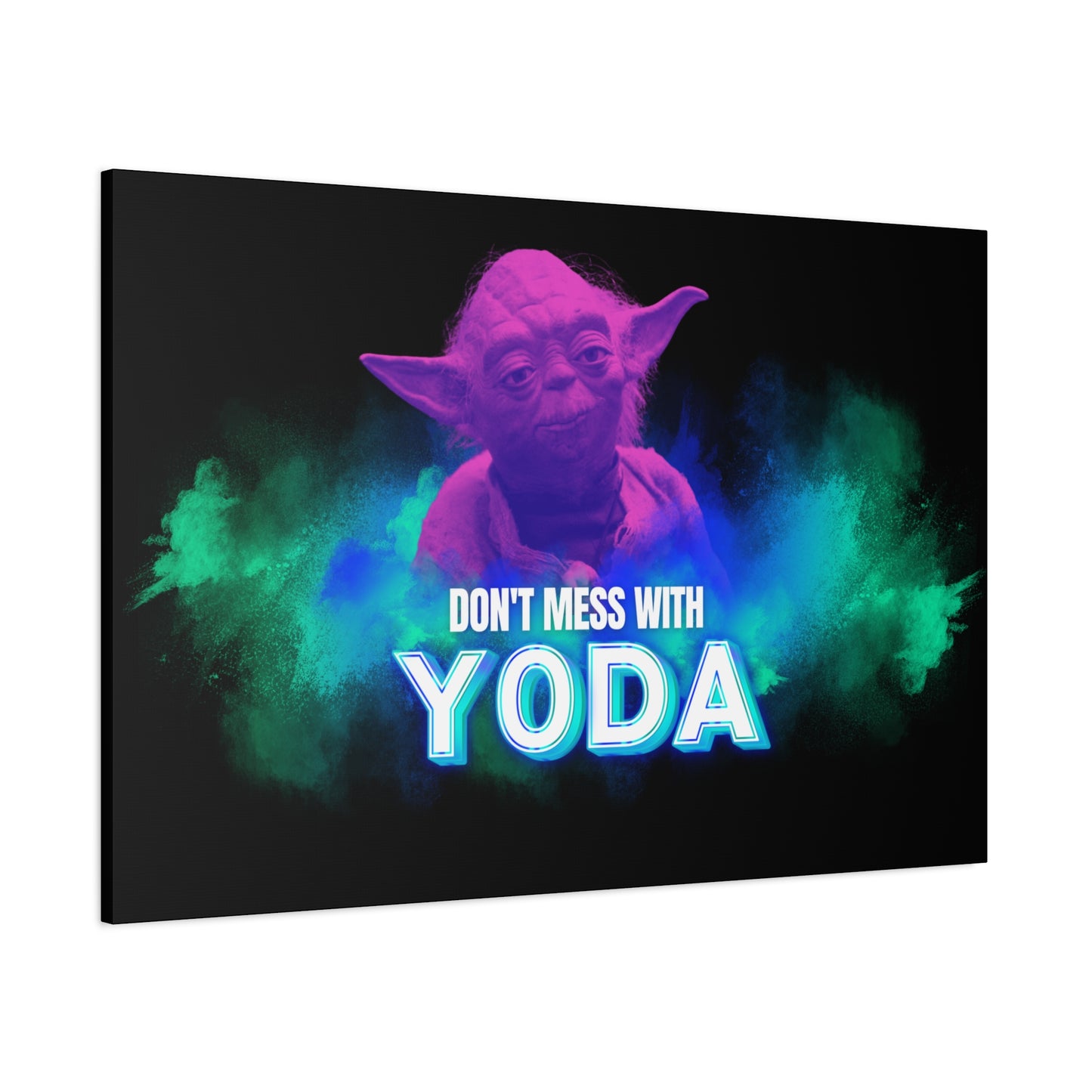Inspirational Yoda Canvas Art - Modern Wall Decor for Star Wars Fans 
