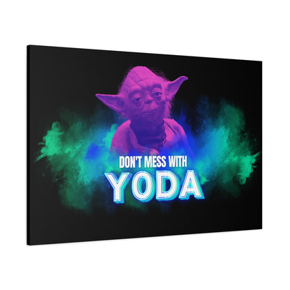 Inspirational Yoda Canvas Art - Modern Wall Decor for Star Wars Fans 