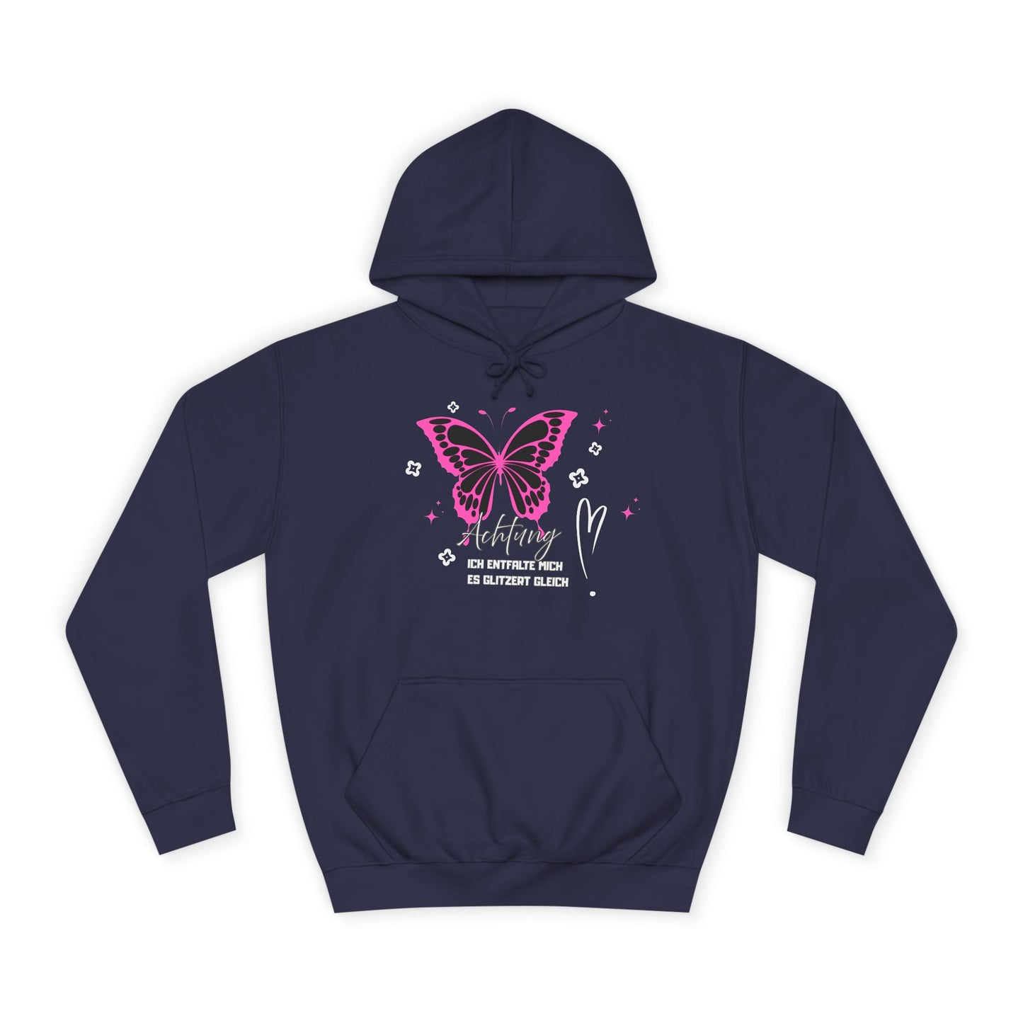 Hoodie Achtung ich entfalte mich - es glitzert gleich
