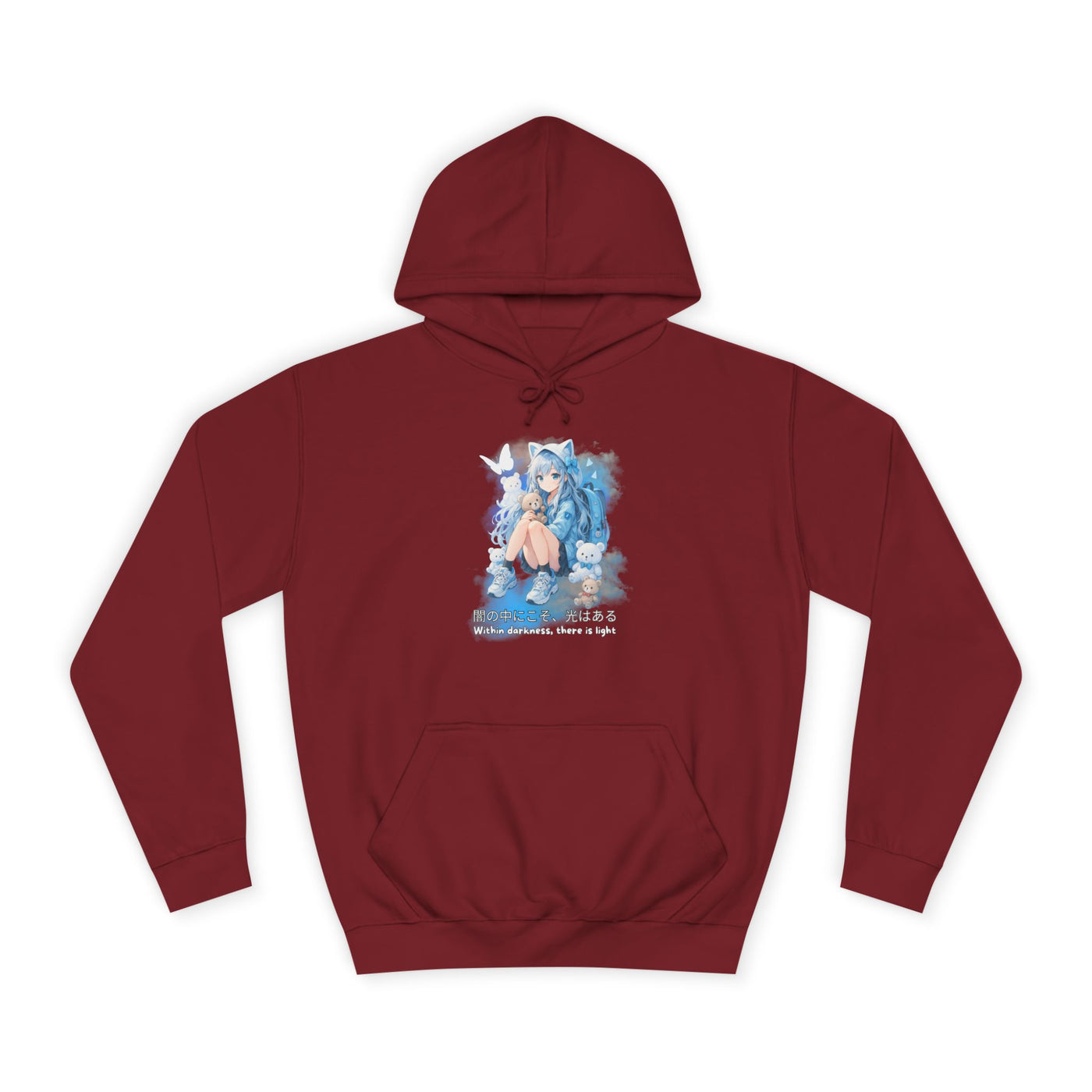 Hoodie, Anime Sweatshirt "Within darkness there is a light"
