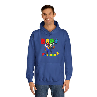 Super Bros College Hoodie, Unisex Gaming Hoodie