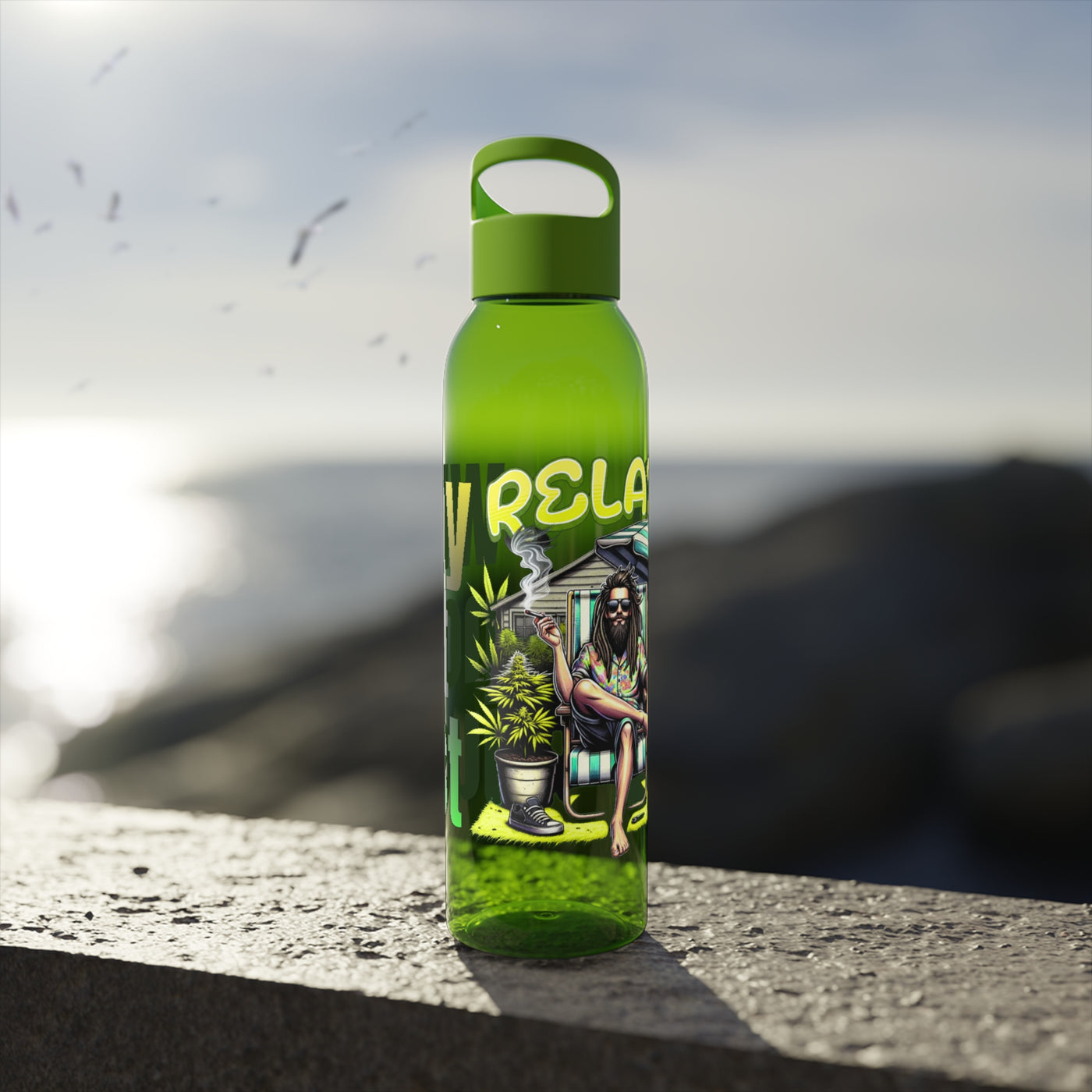 Chic Water Bottle -Wasserflasche  Why not just relax