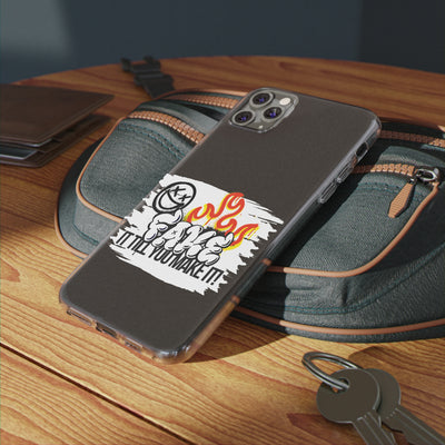 Handyhülle Fake till you make it - Clear Silicone Phone Cases,