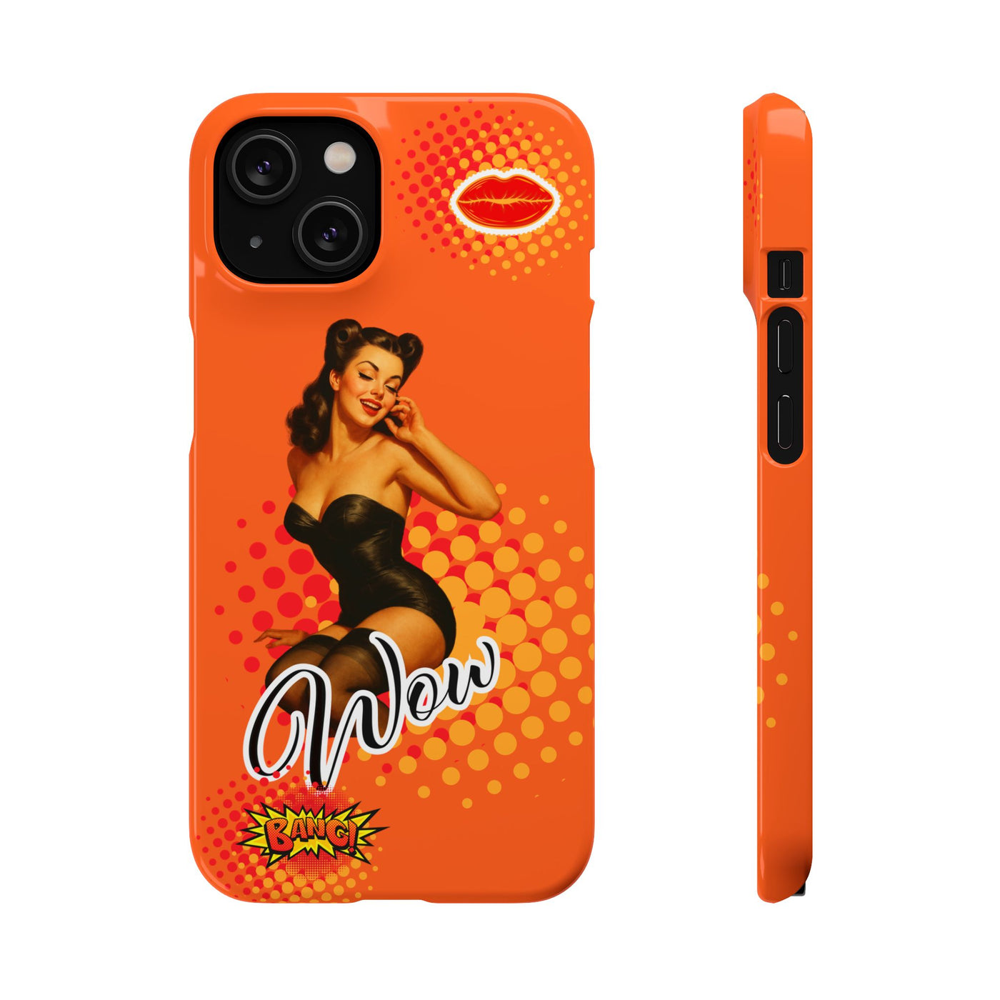 Retro Pin-Up - Handyhülle - Snap Case - Bold 'Wow' Design