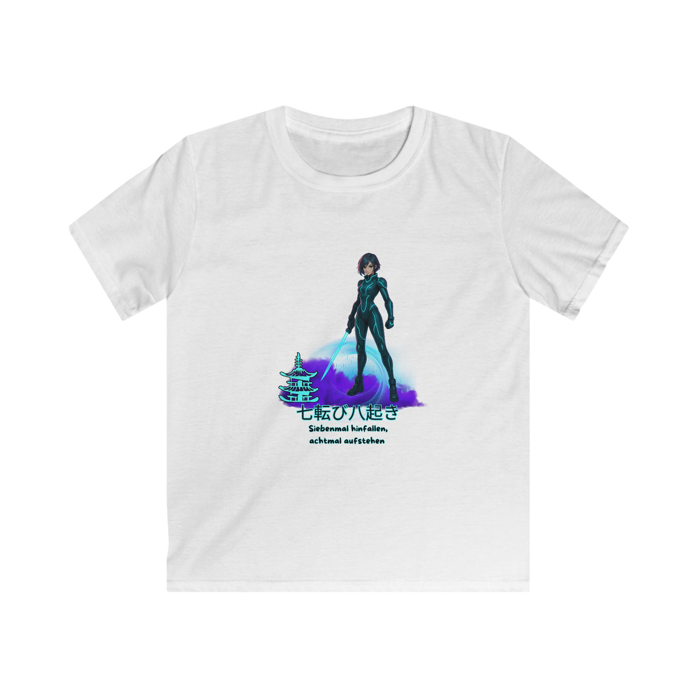 T-Shirt - Anime "siebenmal hinfallen - achtmal aufstehen" for Teens