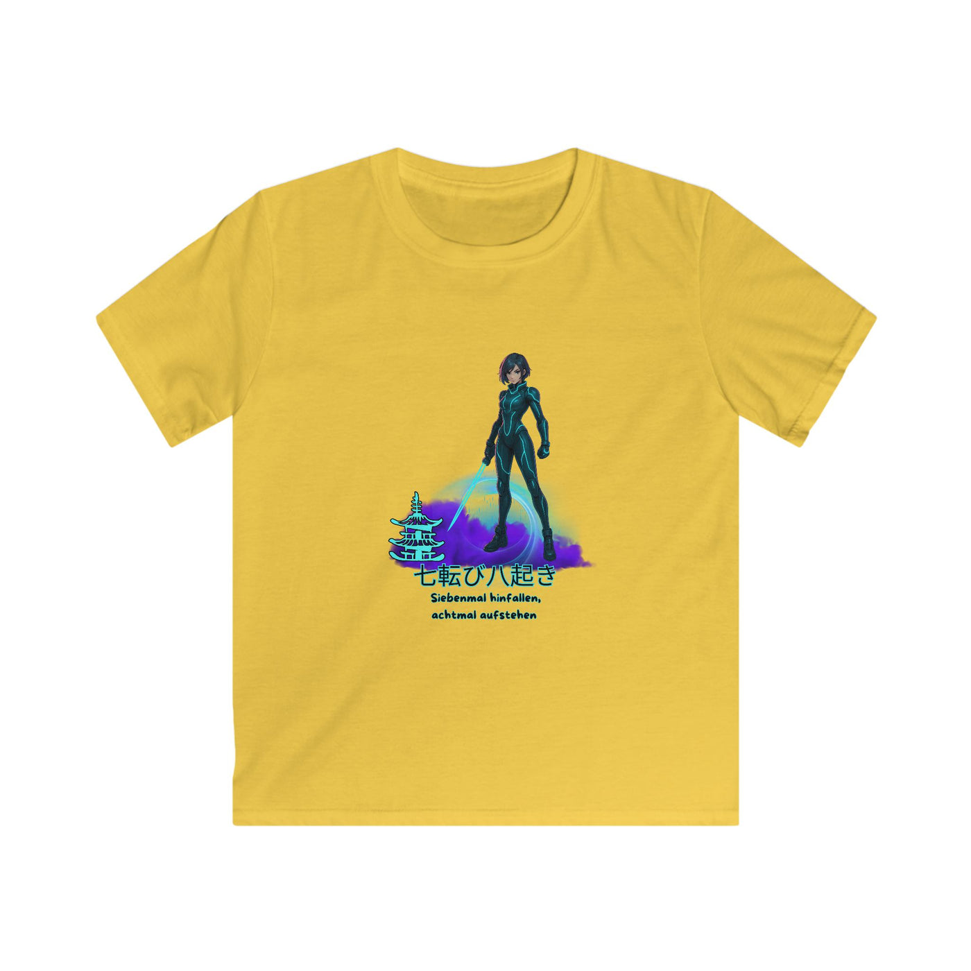 T-Shirt - Anime "siebenmal hinfallen - achtmal aufstehen" for Teens