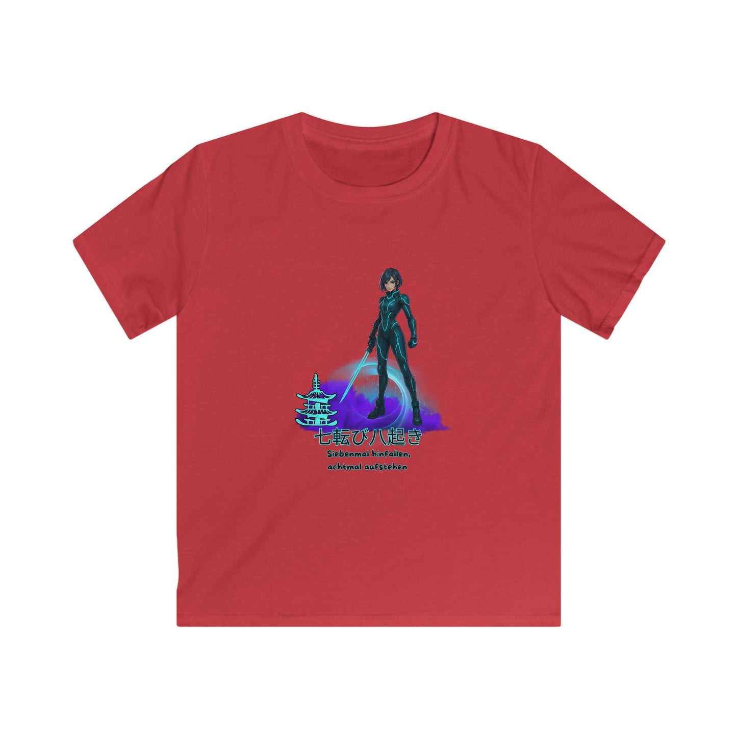 T-Shirt - Anime "siebenmal hinfallen - achtmal aufstehen" for Teens