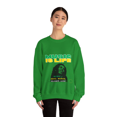 Music Is Life Bob Raggae Sweatshirt