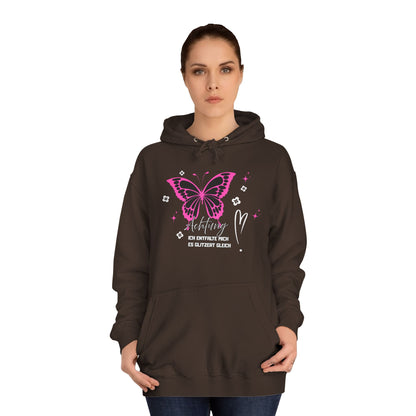 Hoodie Achtung ich entfalte mich - es glitzert gleich