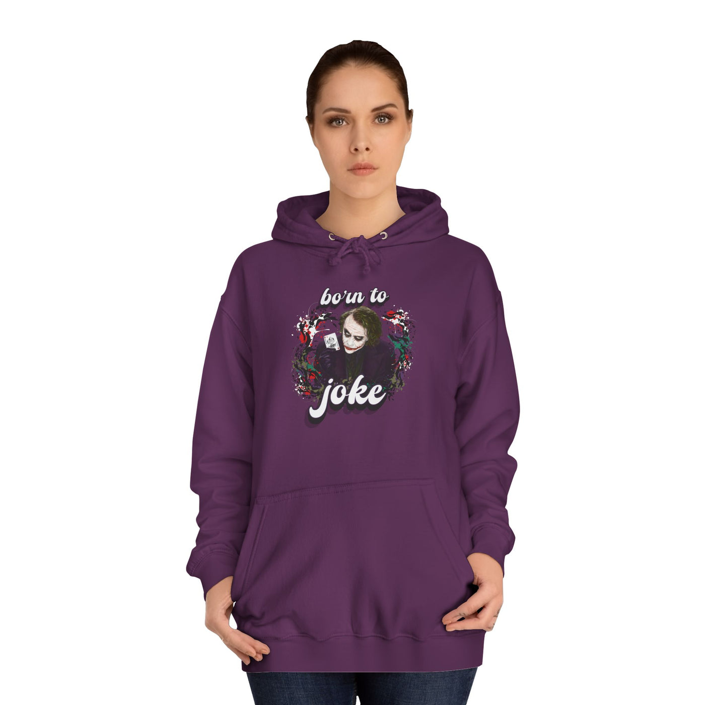 Joker "born to joke" college hoodie