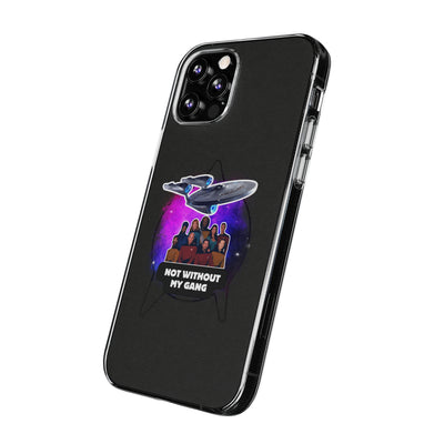 Galaxy-Inspired Soft Phone Case - Not Without My Gang, Star Trek Lovers Handyhülle