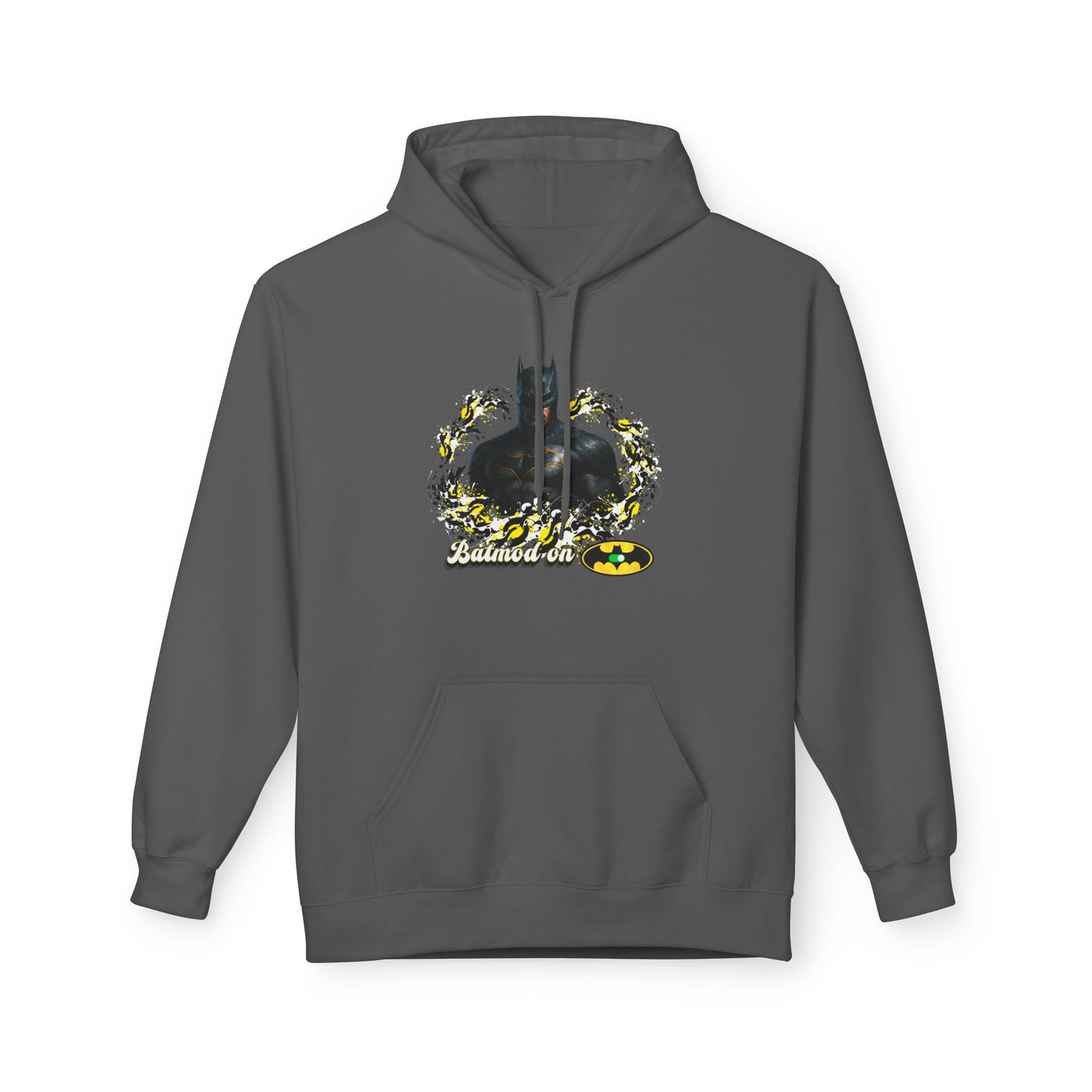 Batman-Inspired Unisex Fleece Hoodie, "Batmod on"