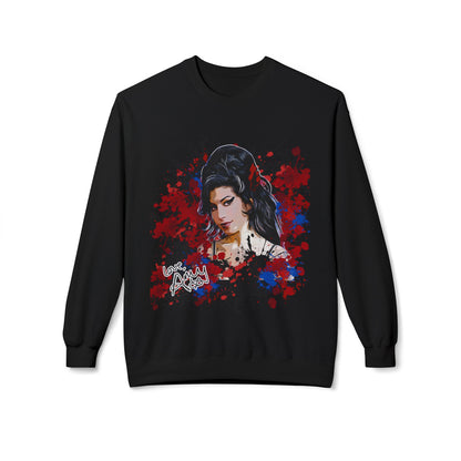 Amy Retro Kiss Graphic Hooded Sweatshirt for Fashion Lovers