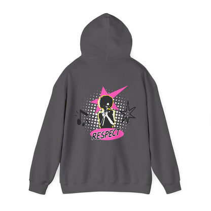 Respect Unisex Hooded Sweatshirt, Streetwear Hoodie