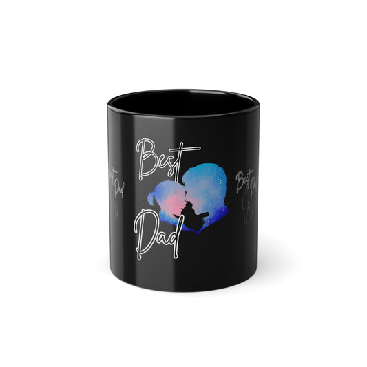 Best Dad Tasse black Coffee Mug  Cup Tasse fürs Herz