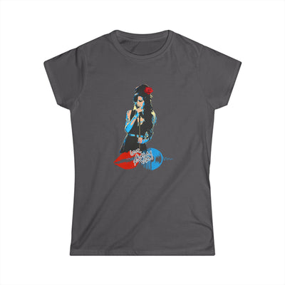 Amy Winehouse Bold Floral Art Women's Shirt