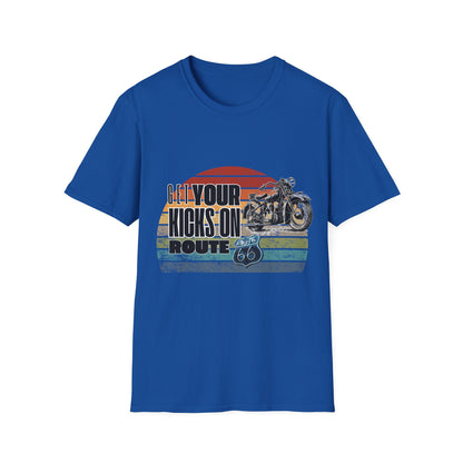 Retro Motorcycle Adventure Hoodie - 'Get Your Kicks On Route 66'