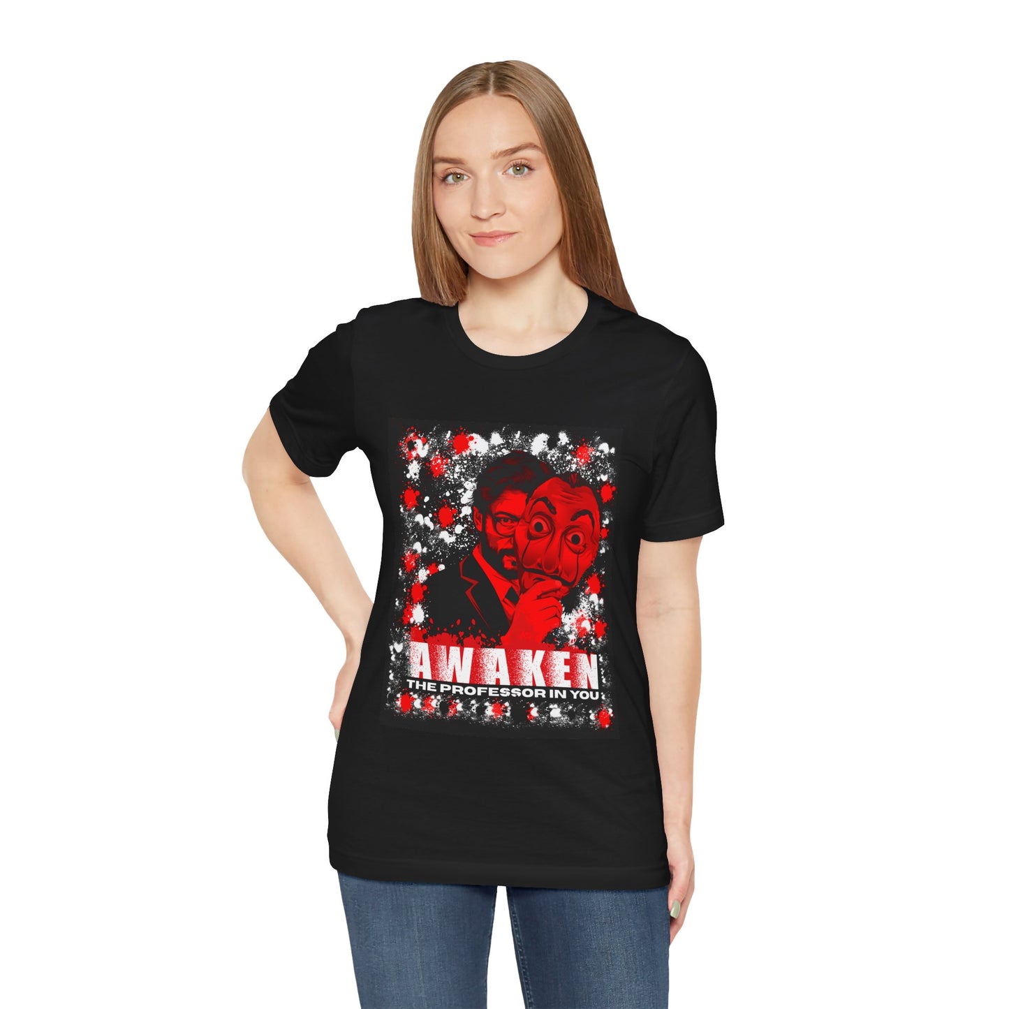Awaken the Professor heist money Unisex Jersey Tee - Inspirational Graphic T-Shirt