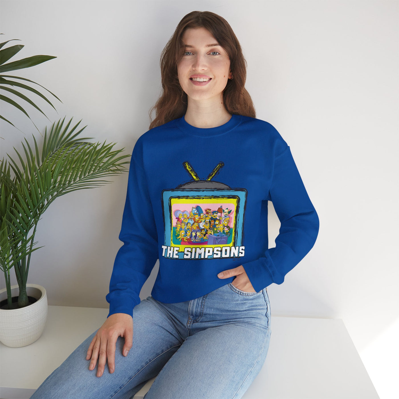 The Simpsons Unisex Heavy Cotton Sweatshirt