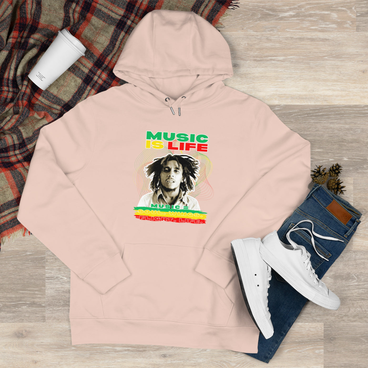 Music Is Life King Hooded Sweatshirt | Perfect for Music Lovers