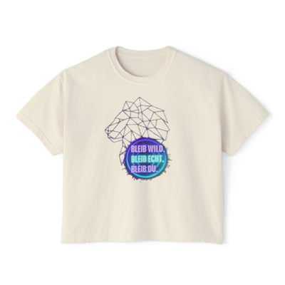 Wild Spirit Women's Boxy Tee | Motivational Graphic Top | Casual Wear, Gift for Nature Lovers, Birthday, Inspirational Tees