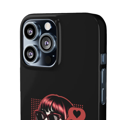 Retro Girl Snap Case Handyhülle