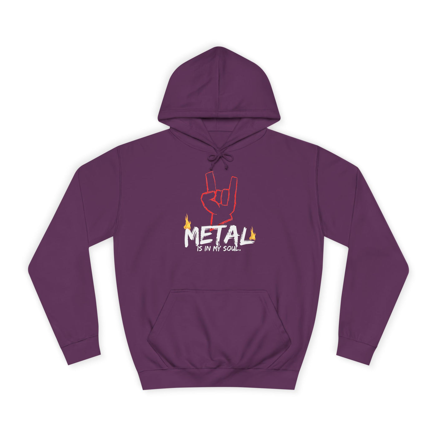 "Metal" Music Unisex College Hoodie