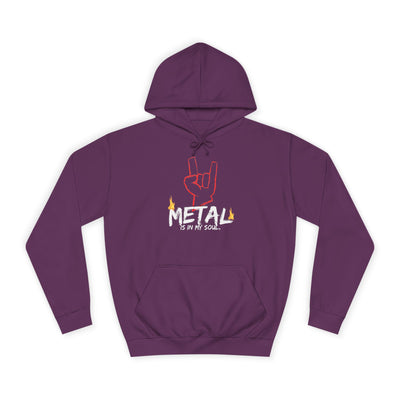 "Metal" Music Unisex College Hoodie