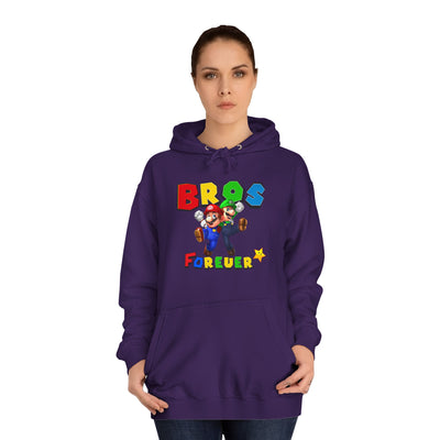 Super Bros College Hoodie, Unisex Gaming Hoodie