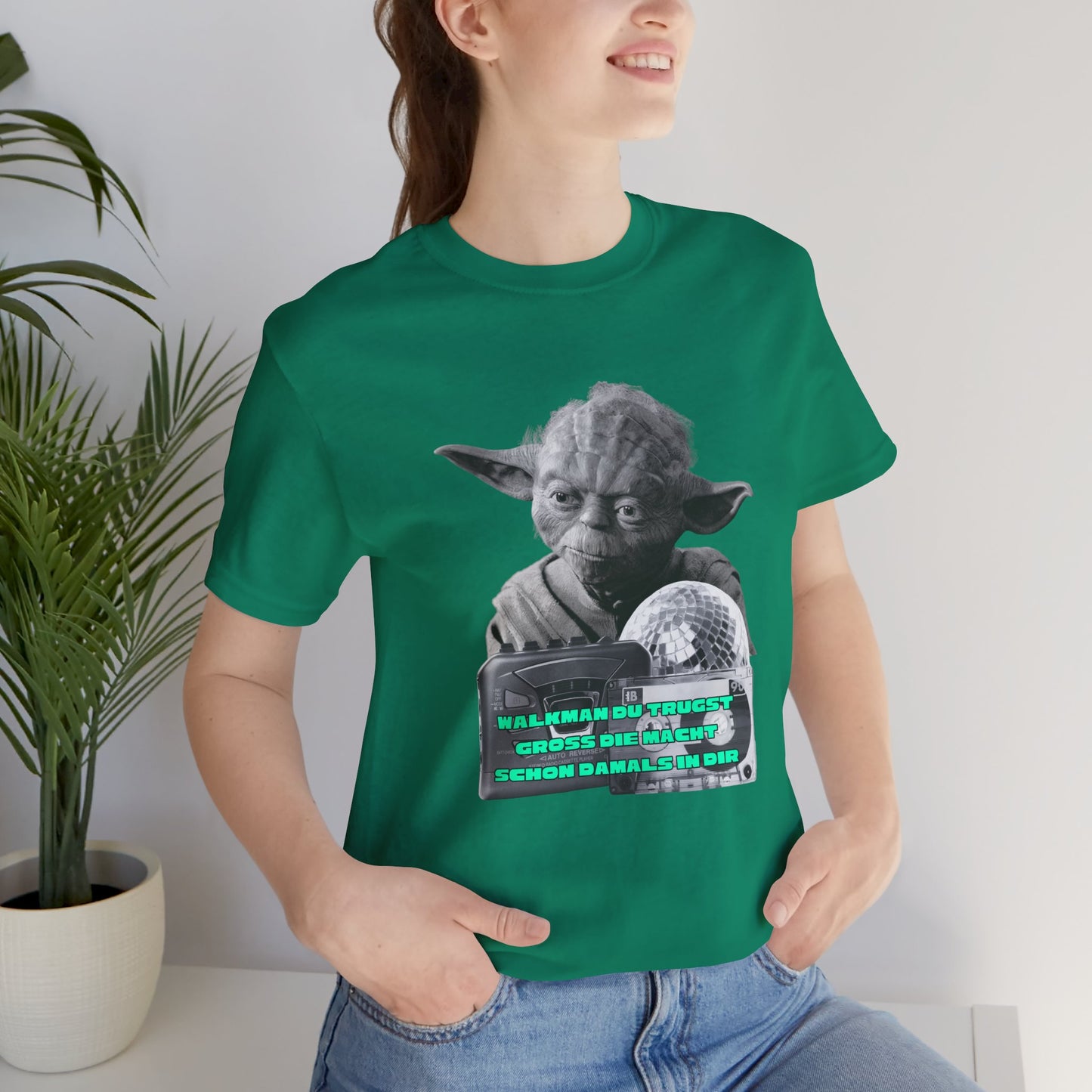 Funny Yoda Quote Unisex Tee - Walkman du kennst - erfahren du bist starwars