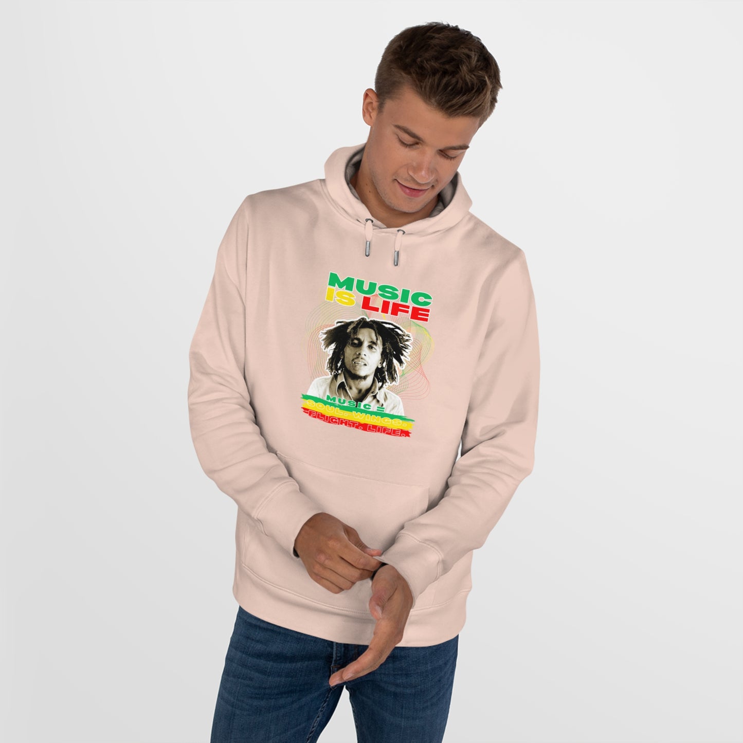 Music Is Life King Hooded Sweatshirt | Perfect for music lovers