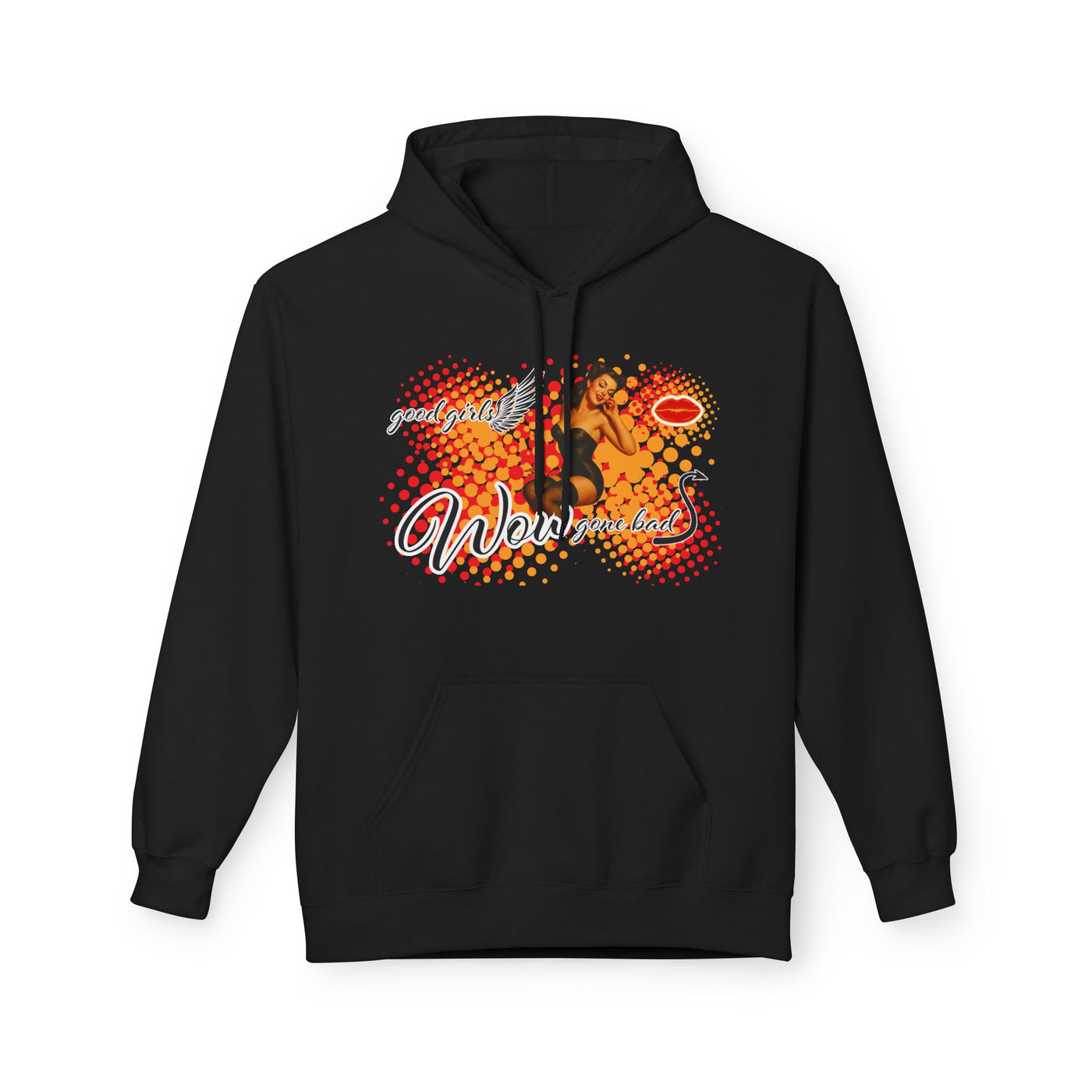 Pin up Girl Vintage Hoodie - WOW
